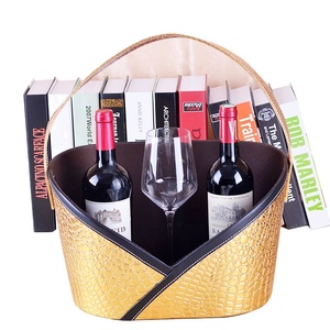 Factory Supplier Handmade Storage Basket Christmas Gift Basket Decorative PU Leather <strong>Easter</strong> Basket <strong>Hamper</strong> - Product Image 2