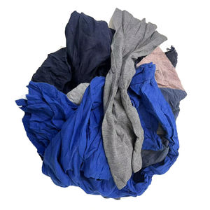 פסולת טקסטיל, שאריות בד, מטליות ניקיון תעשייתיות בצבעים מעורבים, מטליות ניקיון 100% כותנה, מטליות מבד טי שירט - Product Image 4