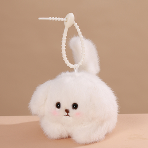 Le Ji Er, adorable chiot en peluche qui tire sur la corde et aboie, en coton PP, pour enfants (4-6 ans), jouet en peluche, pendentif <span class=keywords><strong>de</strong></span> sac, cadeau d'anniversaire - Product Image 3