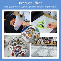 Rouleau de film de transfert par sublimation DTF blanc premium 13 pouces x 328 pieds en PET pour impression directe sur film pour t-shirts