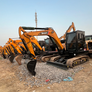 Machines d'excavatrice Sany 60C Pro d'occasion de haute qualité Mini 6TON avec d'excellents composants de base Boîte de vitesses de moteur à moteur à bas prix - Product Image 1