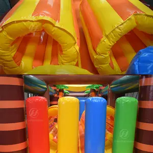 वयस्कों के लिए विशाल inflatable बाधा खेल आउटडोर बाधा कोर्स उपकरण बाधा कोर्स inflatable