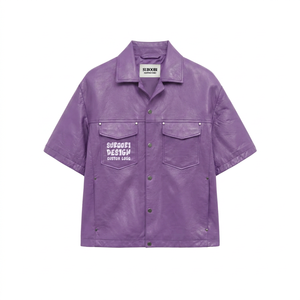 เสื้อแจ็คเก็ตกันน้ำ ระบายอากาศได้ดี ไซส์ใหญ่  แบบ unisex  แขนยาว  หนัง PU  ปิดซิป  พิมพ์ลายกราฟิก  โลโก้ OEM/ODM  ตามสั่ง ปี 2026 - Product Image 2