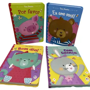 Children board book bright colors vivid cartoon images it is suitable for children's early cognition