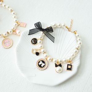Accesorios de Joyería para Mascotas <span class=keywords><strong>Collar</strong></span> de Moda para Gato con Perlas y Corona - Product Image 5