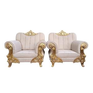 Sillón de Boda Real de Lujo, Trono de Metal de Lujo para Bodas Reales, Blanco y Dorado, por Rajhans Manufacturers - Product Image 2
