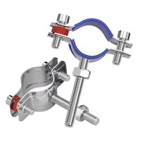Support de fixation pour tuyau en acier inoxydable 304 Xy Brand Jinjuntai avec boulon à vis pour conduite d'eau