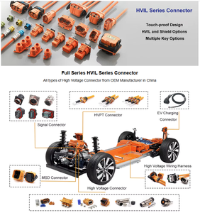 EV Connector Pass IPT HV Connector HVPT 2 Pole High Voltage Power Bolt <strong>Connectors</strong> Battery <strong>Terminal</strong> 250A - Product Image 3