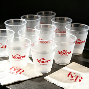 Gobelets en plastique transparents en PP pour animaux de compagnie, à fond rond et en forme de U, avec couvercles, pour thé boba et café glacé, avec logo personnalisé, 10, 12, 14, 16, 18, 9, 8 oz, pour Noël et mariages - Product Image 1