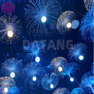 Lámpara Colgante de Fibra Óptica Dandelion Ip65 con Forma de Medusa, Lámpara de Araña Multicolor con Diseño de Flor para Fiestas en Interiores y Decoración Navideña en Exteriores - Product Image 5