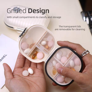 Boîte de rangement pour pilules HydZ 150 ml avec compartiments, étanche à l'humidité, pour l'organisation quotidienne des médicaments - Product Image 4