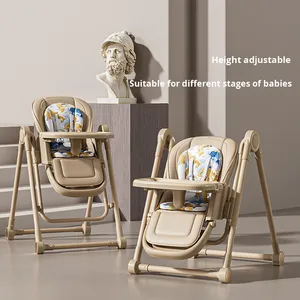 Chaise haute pour bébé en plastique, multifonctionnelle, inclinable, pliable, berçante, avec <span class=keywords><strong>hauteur</strong></span> réglable - Product Image 6
