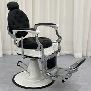 Sillón de Peluquería Hidráulico Clásico con Reposabrazos, Estilo Retro, para Salón de Belleza - Product Image 2