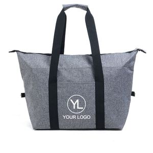 Sac isotherme à fermeture éclair de grande capacité avec logo personnalisé et poche avant pour événements d'entreprise - Product Image 1