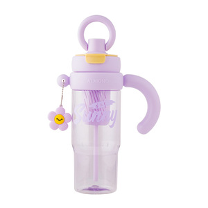 Tasse à thé portable haut de gamme pour femme avec paille de séparation, grande capacité, en plastique, pour boissons glacées, idéale pour le camping estival - Product Image 5