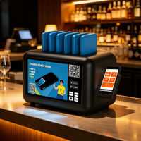 Station de recharge partagée STW Pos à 6 emplacements, distributeur automatique de batteries externes pour téléphones mobiles