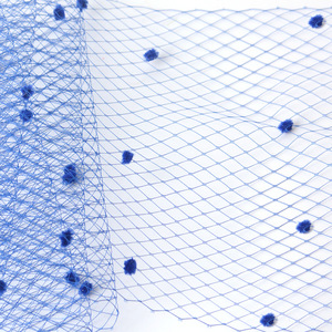 Tessuto reticolo a strass da 25CM con Pom-pom colorato in Mesh per Studio di fotografia stile copricapo decorazione da sposa in stile retrò - Product Image 3