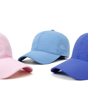 Manufacturer <b>Plain</b> 15 Days Custom Sports Nylon Lightweight Polyester Quick Dry Laser Hole Baseball <b>Cap</b> - Product Image 4