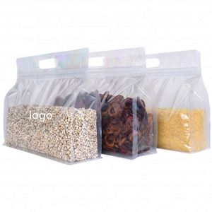 Bolsa de Embalaje de Alimentos con Logotipo Personalizado, con Asa, Reutilizable, Bolsas de Plástico para Hojas de Té, Paquete Promocional - Product Image 1