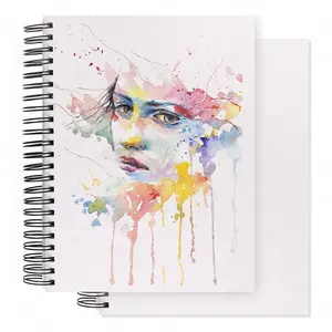 كتاب رسم فني SINOART A3 A4 A5 غلاف قماشي بألوان مائية كتاب رسم ورقي لولبي مزدوج لفائف رسم ولوح رسم