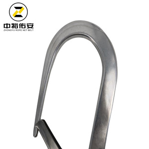 อุปกรณ์ป้องกันการตกแบบเชือกตาข่าย Zhongyu พร้อมเข็มขัดอลูมิเนียมสำหรับการบิน ตะขอขนาดใหญ่ เชื่อมต่อเร็ว รูปทรงน้ำเต้า สำหรับงานก่อสร้างหอคอย - Product Image 2