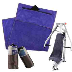 Luxury 400gsm <b>Quick</b> <b>Dry</b> Microfiber Gym <b>Towel</b> with Zipper Pocket Customizable - Product Image 1