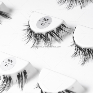 แถบขนตาแบบใส3คู่ทำมือขนตาแบบดูเป็นธรรมชาติขนตาดีไซน์ฟรีโลโก้ขายส่ง - Product Image 4