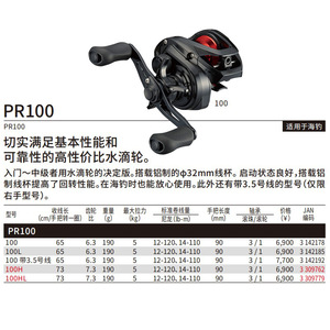 รอกเบทคาสติ้ง Daiwa Pr 100 ตัวเรือนอะลูมิเนียมอัลลอยด์ สำหรับการตีเหยื่อระยะไกล - Product Image 5
