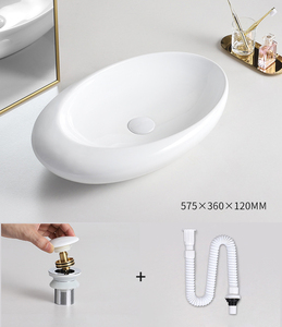 Lavabo <span class=keywords><strong>de</strong></span> table en marbre moderne Lavabo à la <span class=keywords><strong>main</strong></span> Lavabo moderne en céramique porcelaine Lavabo pour installation <span class=keywords><strong>de</strong></span> comptoir <span class=keywords><strong>de</strong></span> salle <span class=keywords><strong>de</strong></span> bain - Product Image 4