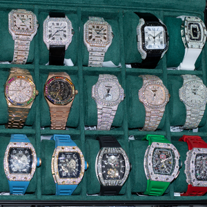 No.1 <span class=keywords><strong>Reloj</strong></span> de pulsera deportivo con diamantes al por mayor más <span class=keywords><strong>barato</strong></span> <span class=keywords><strong>Reloj</strong></span> de lujo Iced Out Hombres Mujeres Relojes mecánicos automáticos Relojes Moissanite - Product Image 3