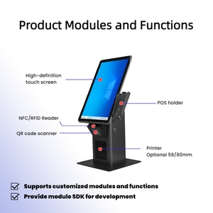 Hot Sell 21.5 Inch Indoor Desktop Ordering <strong>Kiosk</strong> Restaurant Hotel Supermarket Payment <strong>Kiosk</strong> - Product Image 5