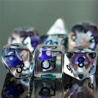 Pour Udixi jeu de rôle RPG personnalisé jeu de dés dés dés en résine en forme de champignon polyédrique pour donjons et Dragons