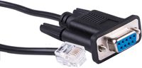 6p6c Rj11 Rj12 Conector macho a Db9 Hembra Rs232 Cable adaptador de puerto serie