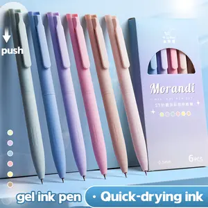 Customization Custom Stationery Color Pen Gel Pens Wholesale Hot Selling Multi-colored Gel Pen School Supply Stationery Set