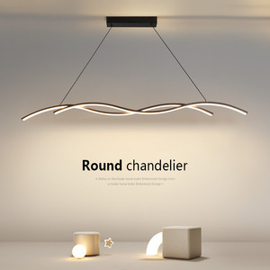 Jpungsun Minimaliste Salle À Manger Longue Bande Lustre Pendentif Restaurant Nordique Moderne Cuisine Pendentif Lumière - Product Image 1