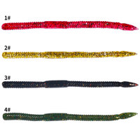 10.5CM 1.8G 10 pièces/sac corps mince doux Wobblers appâts de pêche ver appâts de pêche pagaie queue Shad leurre nouveau TYPE appât souple