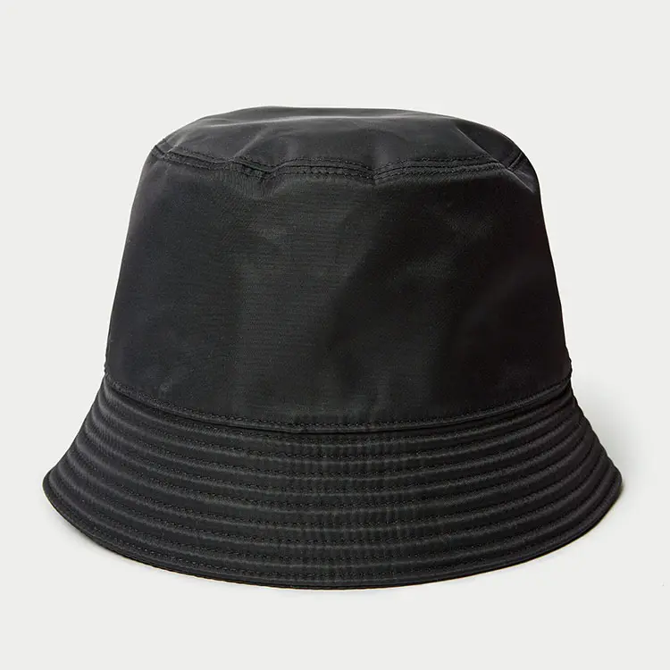 Fábrica al por mayor, barato, tela de nylon, pesca, sombreros de cubo para el sol con logotipo personalizado, cubo elástico