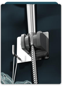 Soporte de Ducha de Acero Inoxidable Plateado, Sin Perforaciones, Montado en la Pared, Duradero, con Certificación CE, Moderno, Ajustable, Marca Jelos - Product Image 6