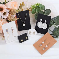 Carte de Boucles d'Oreilles Design Logo Personnalisé Présentoir à Bijoux en Carton Emballage Bijoux avec Logo Support de Cartes en Papier pour Boucles d'Oreilles