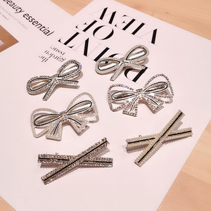 Nouveau design tendance Pinces à cheveux avec nœud en diamant Épingles à cheveux de printemps pour femmes Accessoires de cheveux en alliage électrolytique