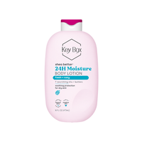 Lotion Tubuh Shea Butter Key Box 473ml, Melembapkan Kulit Kering 24 Jam, Lotion Bernutrisi dengan 7 Minyak dan Mentega