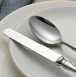 Ensemble de couverts rétro en acier inoxydable 304 allemand, couteau à steak, cuillère à dessert, acier inoxydable haut de gamme pour <span class=keywords><strong>restaurant</strong></span> - Product Image 2