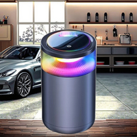 Diffuseur d'arômes intelligent de luxe pour voiture, purificateur d'air, désodorisant de tableau de bord en alliage coloré, parfum Rose, QIANHONG JK583 USB