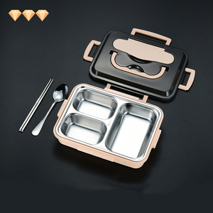 Lunch Box Stainless Steel Amazon Wholesale Convenient Lunch Box Customized Bento Box Stainless Steel Kids Lunch Boxes For School