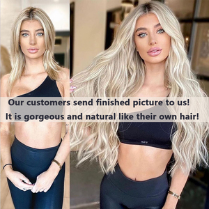 Luo xuang — Extensions de cheveux naturels Remy, 100%, Extensions russes, Double bande dessinée, bon marché, vente en gros - Product Image 3