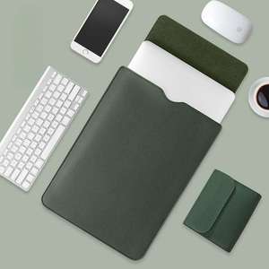 Pochette étanche pour <span class=keywords><strong>ordinateur</strong></span> <span class=keywords><strong>portable</strong></span> 14 pouces en cuir PU, étui fin pour tablette, sacoche d'<span class=keywords><strong>ordinateur</strong></span> <span class=keywords><strong>portable</strong></span>, housses pour <span class=keywords><strong>ordinateur</strong></span> <span class=keywords><strong>portable</strong></span> - Product Image 6