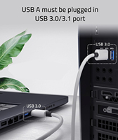 Câble d'extension USB 3.0 tendance 15M 10M 5M Type C 90 degrés Transfert de données 5 Gbps Câbles pour appareil photo pour photographie intelligente
