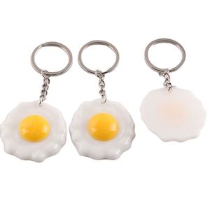 DIY Handmade Bag Earphone Pendant Material With Faux Fried Egg Food Toy <b>Keychain</b> - Product Image 1