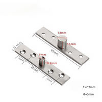 Charnière de meuble moderne en acier inoxydable rotative à 360°, angle d'ouverture de 90°, 2 trous par volet pour armoires de chambre et de salle à manger - YoYow