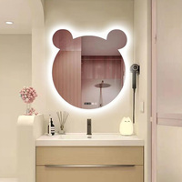 Miroir de Salle de Bain Intelligent et Luxueux avec Éclairage LED, Détection d'Induction, Bluetooth et Anti-Buée